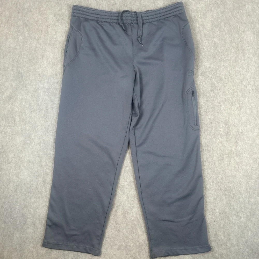 Starter Pants‎ Mens Large Gray Joggers Side Zip Wide Leg Y2K